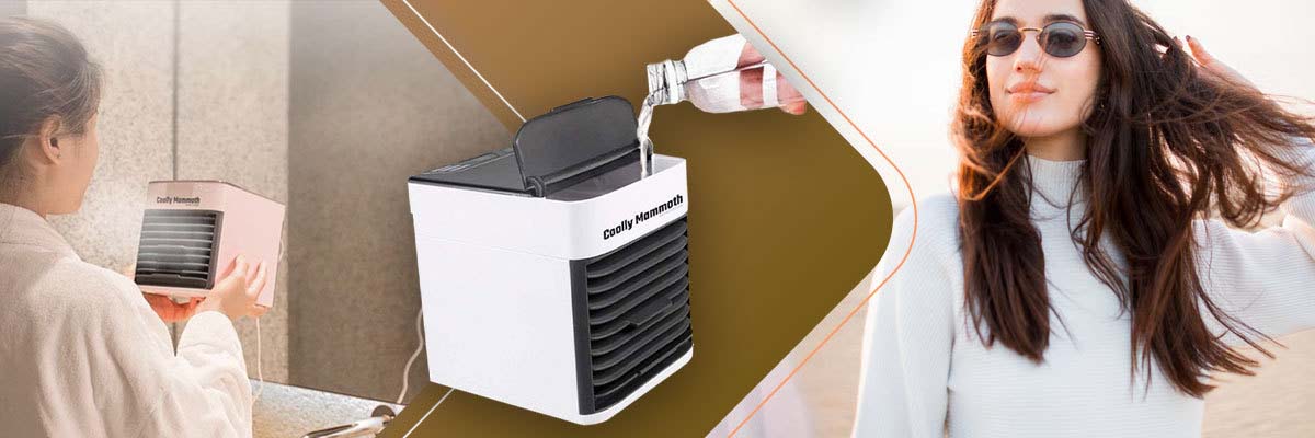 Klimatyzator przenośny domowy nawilżacz Coolly Mammoth Air Cooler led