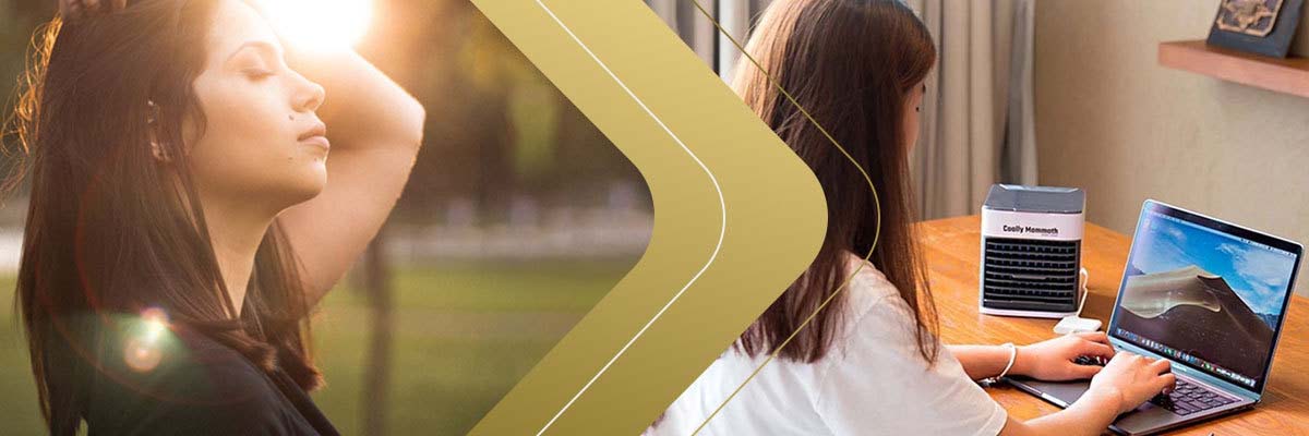 Klimatyzator przenośny domowy nawilżacz Coolly Mammoth Air Cooler led