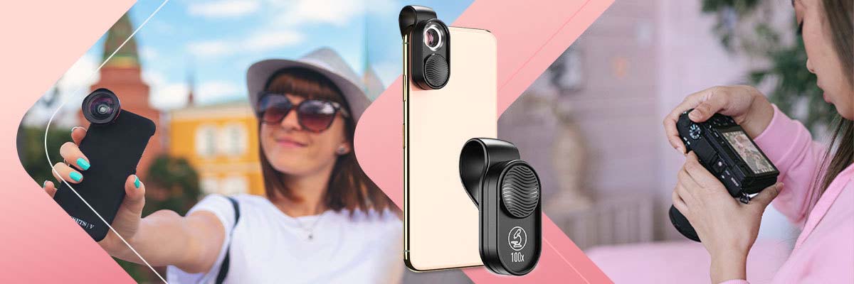 Obiektyw Microscope zoom 100x Apexel APL-MS01 do telefonu diody LED