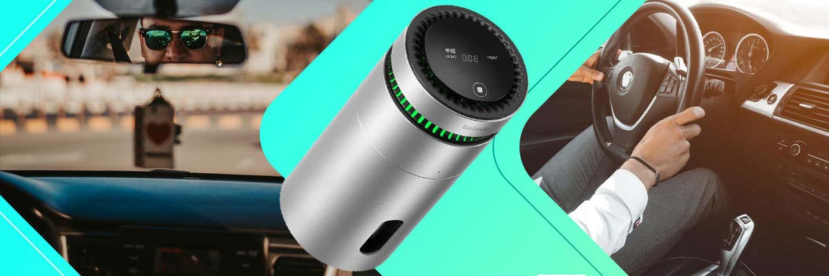 Samochodowy oczyszczacz powietrza Baseus ze wskaźnikiem formaldehydu