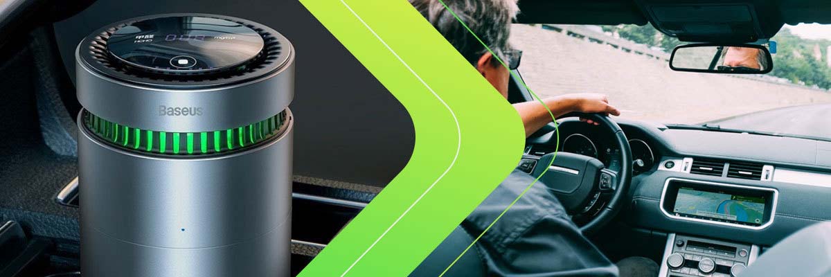 Samochodowy oczyszczacz powietrza Baseus ze wskaźnikiem formaldehydu