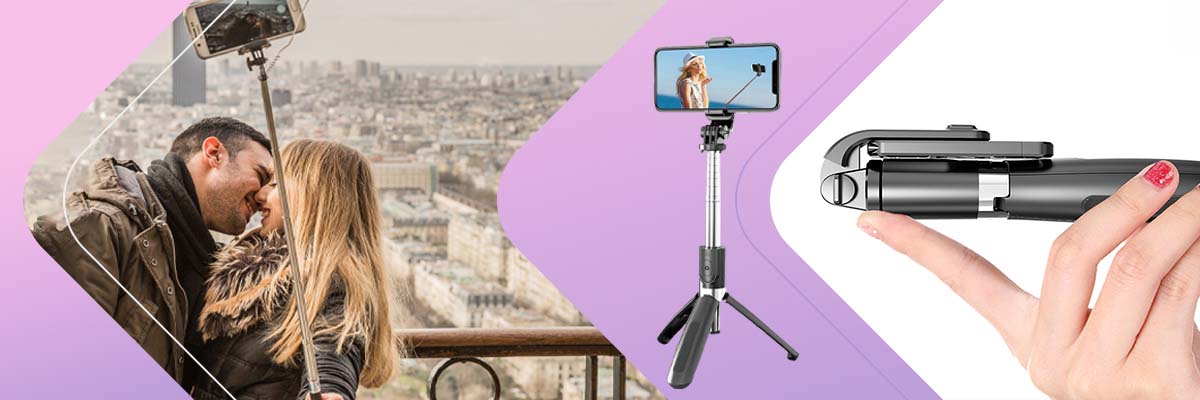 Selfie stick Alogy Tripod Uchwyt do telefonu aparatu GoPro Bluetooth