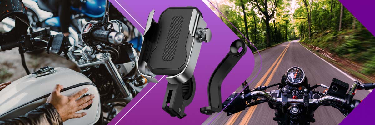 Uchwyt do telefonu Baseus Armor do motocyklu roweru hulajnogi skutera Srebrny