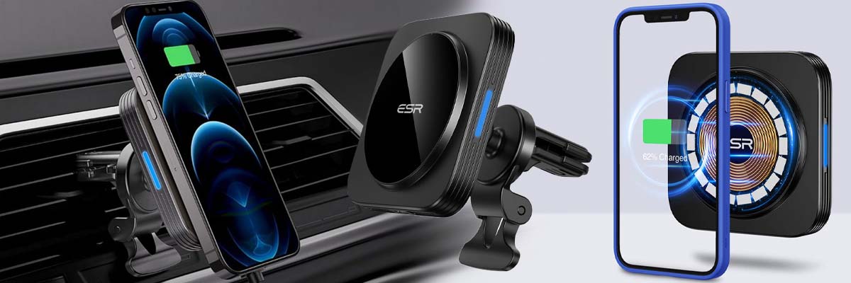 Uchwyt magnetyczny z ładowarką Qi