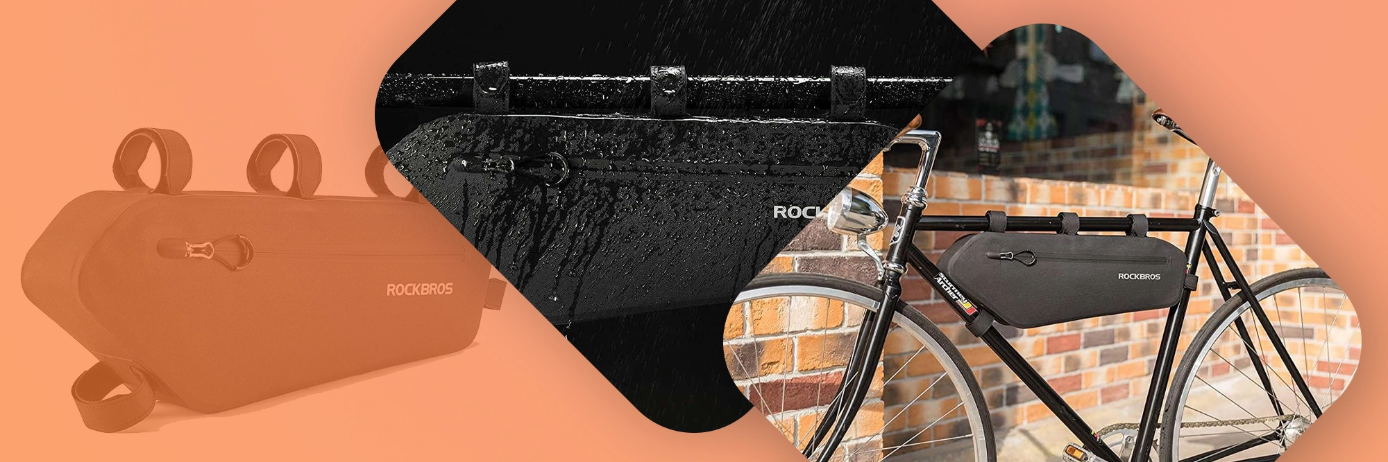 Etui torba sakwa na rower pod ramę RockBros AS-018 Czarne