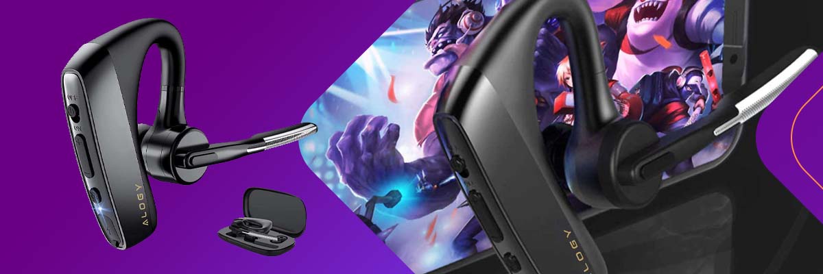 Słuchawka bezprzewodowa Alogy Bluetooth 5.1 CVC8.0 douszna + ETUI