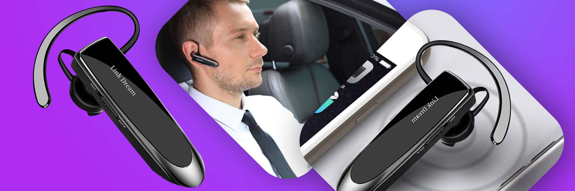 Słuchawka bezprzewodowa z mikrofonem Link Dream B41 Bluetooth 5.0 douszna