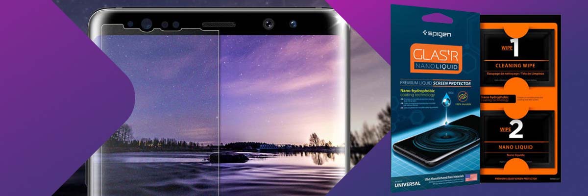 Spigen Glas.tR Nano Liquid uniwersalne szkło 9H w płynie