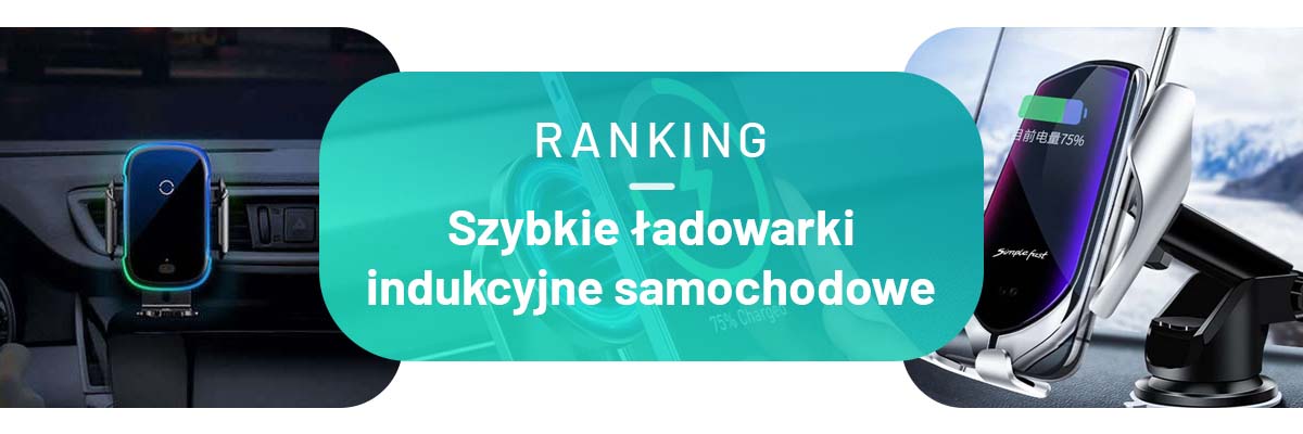 ładowarka indukcyjna samochodowa uchwyt samochodowy z ładowarką QI
