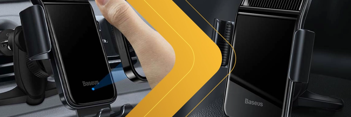 Automatyczny uchwyt samochodowy grawitacyjny solarny Baseus do telefonu Czarny
