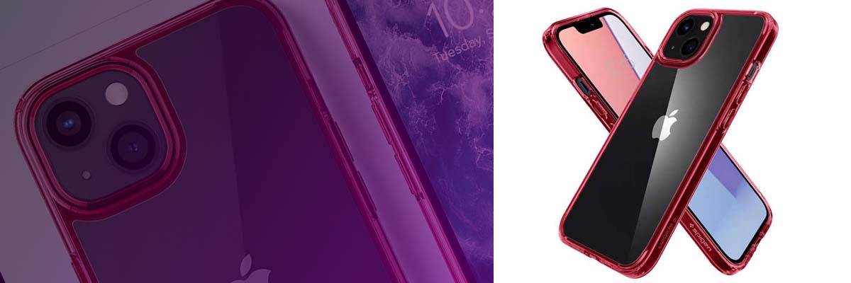 Etui obudowa case Spigen Ultra Hybrid do Apple iPhone 13 Mini Red Crystal