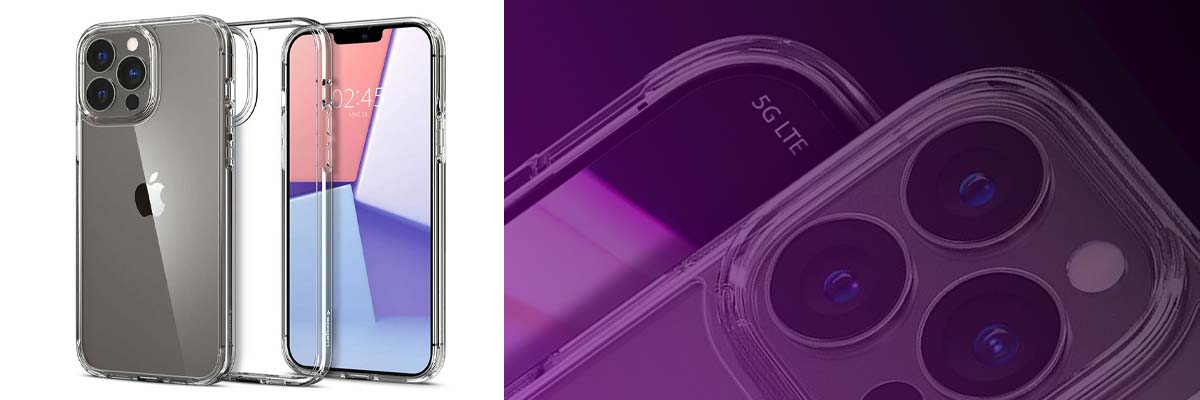 Etui obudowa case Spigen Ultra Hybrid do Apple iPhone 13 Pro Crystal Clear