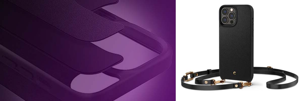 Etui z paskiem Spigen Cyrill Classic Charm do Apple iPhone 13 Pro Max Black