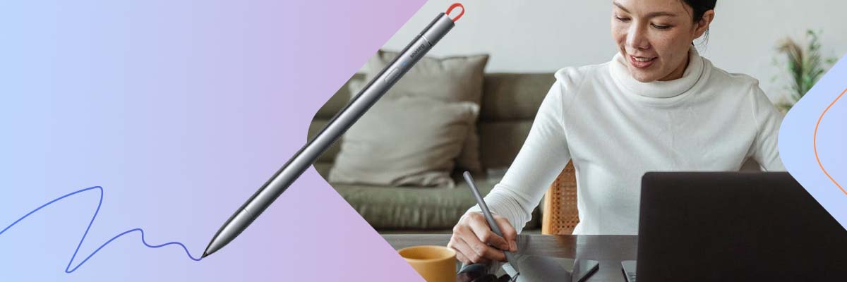 Pojemnościowy rysik / stylus / pen Baseus Square Line, do Apple iPad (szary)