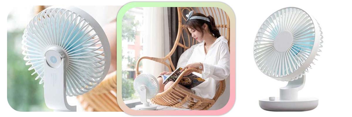 Wiatrak wentylator Xiaomi Mijia Ballet na biurko USB Biały