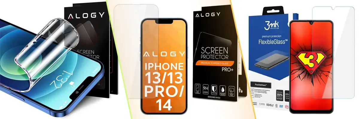 folia hydrożelowa na telefon, szkło hartowane na telefon, szkło hybrydowe na telefon