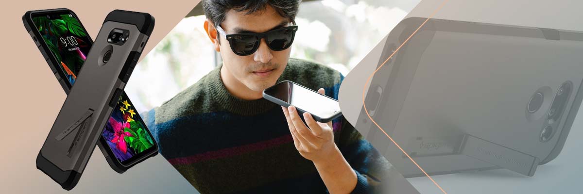 Etui Spigen Tough Armor LG G8 ThinQ Gunmetal