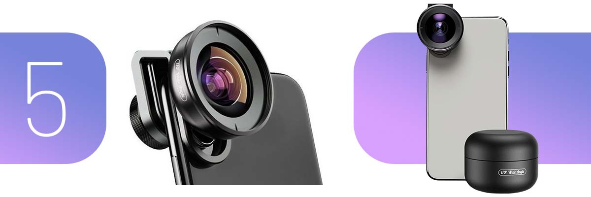 Apexel APL-HD5W Obiektyw do telefonu Wide Angle szerokokątny 110°