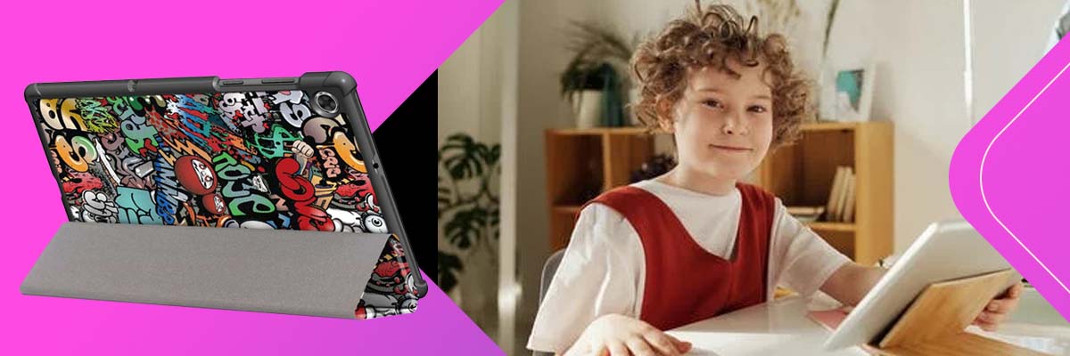 Etui Alogy Book Cover do Lenovo M10 Gen 2 TB-X306 Graffiti + Szkło