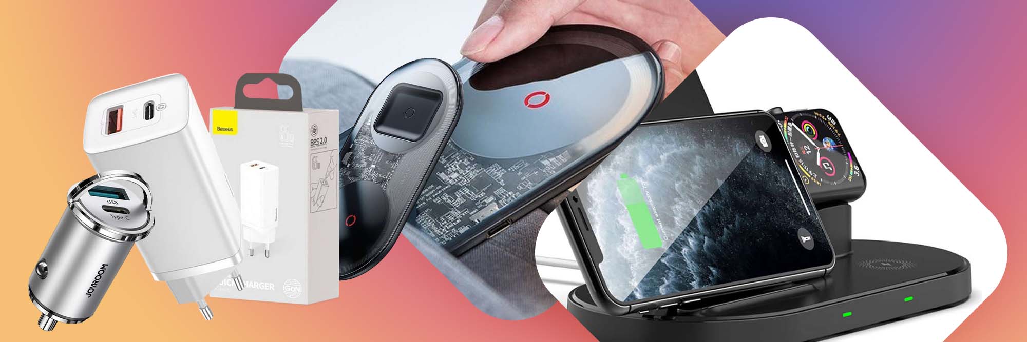 ladowarka sieciowa ladowarka bezprzewodowa ładowarka baseus