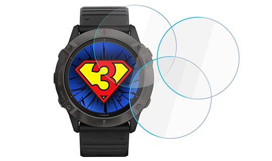 Folia ochronna x3 3mk Uhrenschutz für Garmin Fenix ​​6x Pro