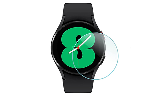 2x Alogy Display aus gehärtetem Glas für 9H Smartwatch für Samsung Galaxy Watch 4 44mm