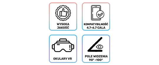 VR-Brille für das Telefon mit Kopfhörer Virtuelle Realität