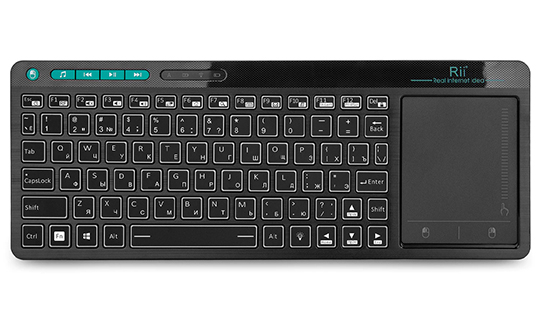 Kabellose RGB-LED-Tastatur mit Touchpad