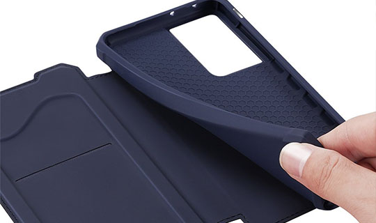 Etui ochronne z klapką Dux Ducis Skin X skórzane do Samsung Galaxy S21 Ultra 5G