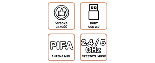 Adapter USB / Zewnętrzna karta sieciowa UGREEN CM448, 2.4GHz