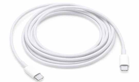 Kabel oryginalny Apple A1739 2x USB-C 200cm do Macbook iPad