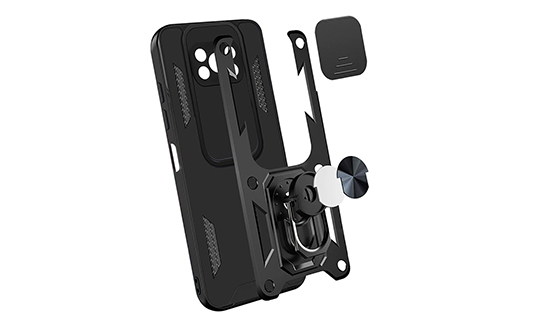 Etui z osłoną aparatu Alogy Camshield Stand Ring do Poco X3 Pro / NFC 