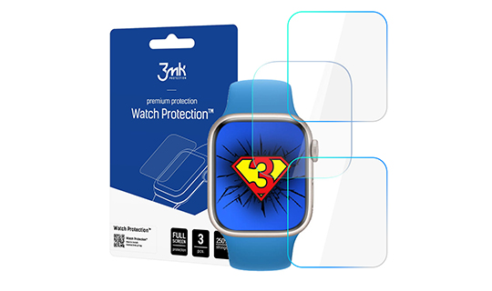 Bildschirmschutzfolie x3 3mk Uhrenschutz für Apple Watch 7 45mm