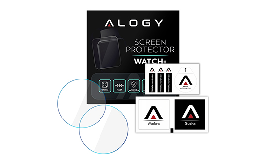 2x Alogy Tempered Glass Display für 9H Smartwatch für Huawei / Honor Watch GS Pro