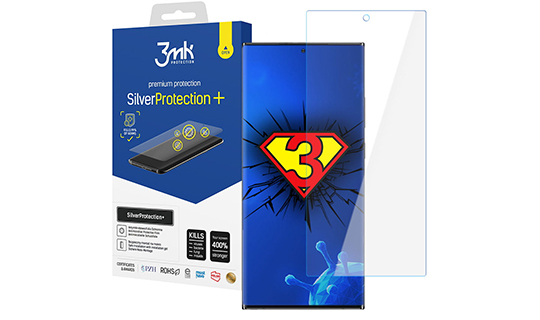 Silver Protection 3mk 7H Vollbild-Antivirusfolie für Samsung Galaxy S22 Ultra