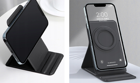 Uchwyt magnetyczny do telefonu stojak skórzany do MagSafe do Apple iPhone Nillkine