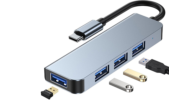 Hubadapter USB V1-HUB 4w1 USB-C