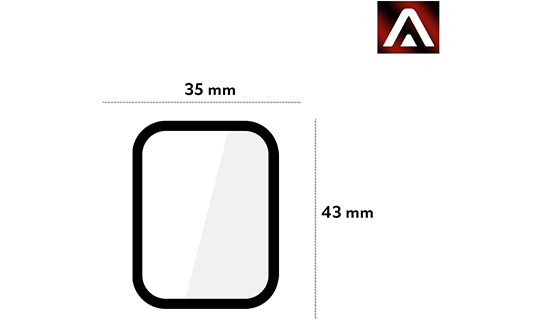 2x flexibles Glas 3D Alogy Full Glue für Xiaomi Mi Watch (China-Version)