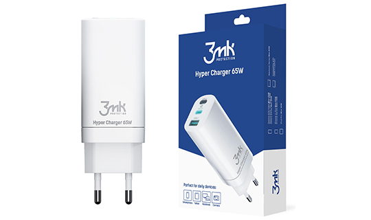 3mk Hyper Charger 65W 2x USB-C 1x USB PowerDelivery