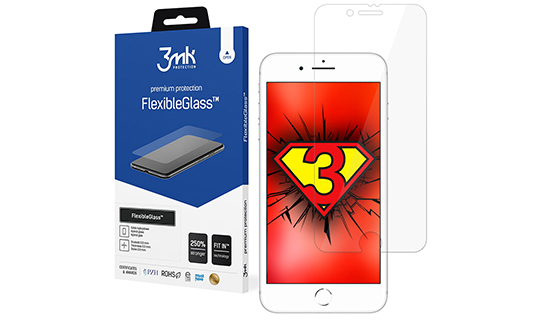3mk Szkło hybrydowe Flexible Glass 7H do Apple iPhone 7/8/SE 2022/2020