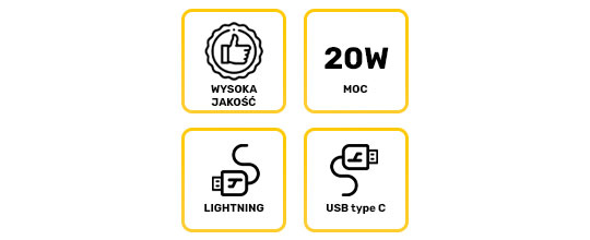 Kabel przewód Baseus Density USB-C Type C na Lightning PD 20W 5A 2m 