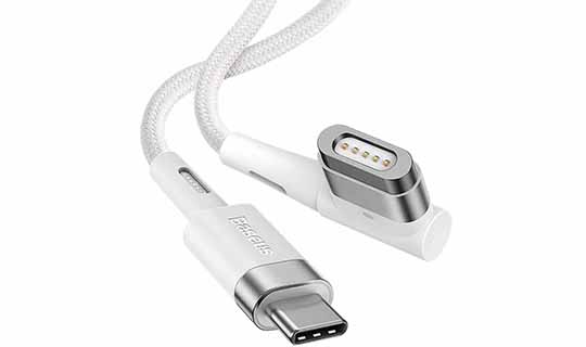 Kabel magnetyczny kątowy Baseus Zinc Magnetic USB-C type C do MagSafe 60W 2m