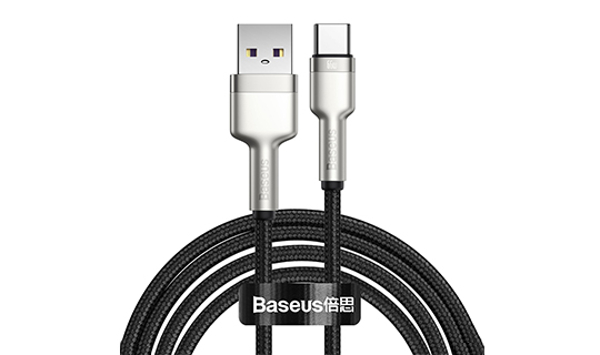 Kabel nylonowy Baseus Cafule Metal USB do USB-C Type C 66W 2m