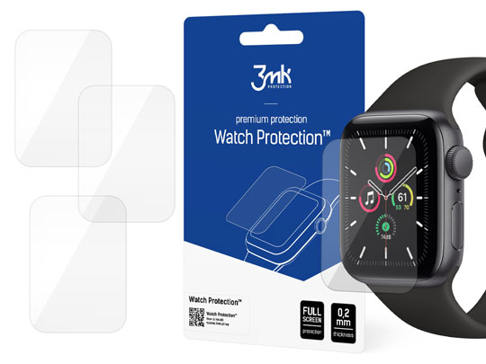  Folia ochronna 3mk x3 Protection do Apple Watch SE 44mm