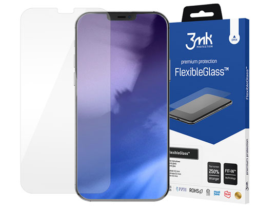 3mk Szkło ochronne hartowane Flexible Glass 7H do Apple iPhone 12 Pro Max 