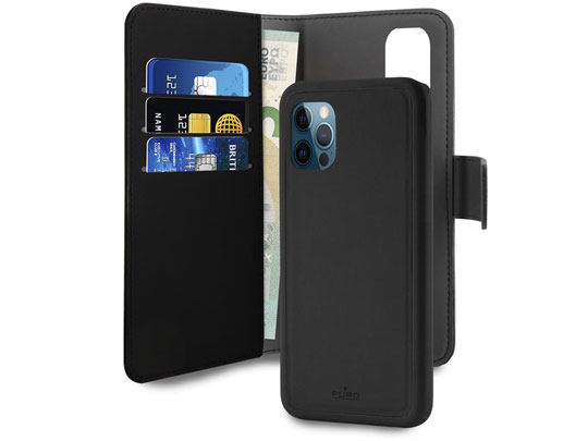 Etui obudowa PURO Wallet Detachable do Apple iPhone 12 12 Pro