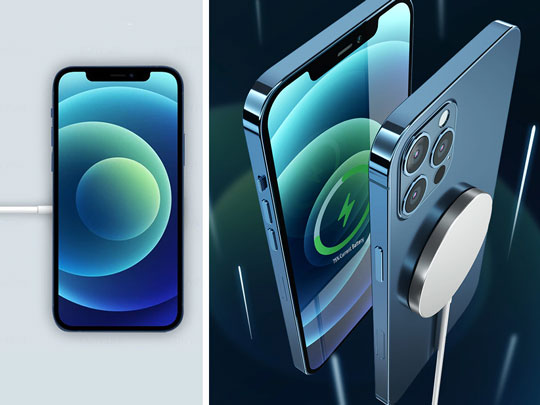 Drahtloses magnetisches Alogy Qi-Induktionsladegerät für Apple iPhone 12