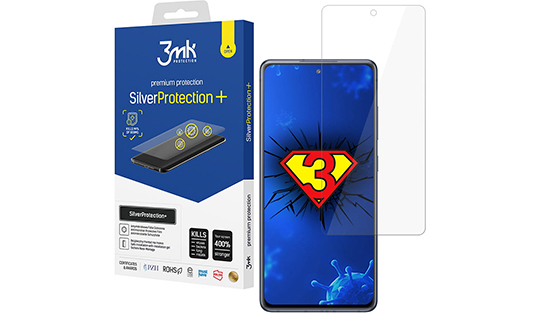 Vollbild-Antivirus-Folie Silver Protection 3mk 7H für Galaxy S20 FE