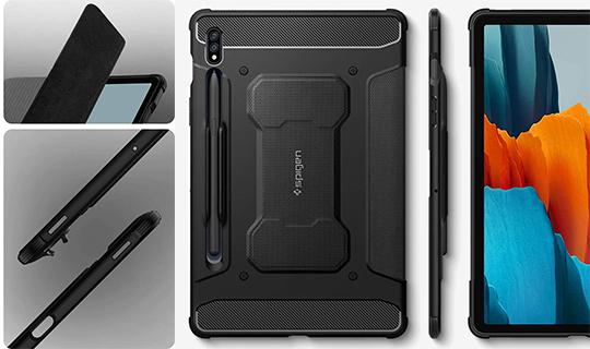 Etui Spigen Rugged Armor Pro do Tab S7 11.0 T870/T875 