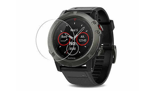 2x Alogy gehärtetes Glas auf dem Bildschirm für die 9H Smartwatch für Garmin Fenix ​​​​6x / 6x Pro